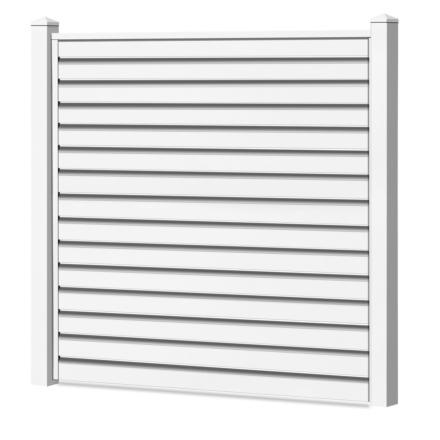 Rhombus Lichtdurchlässig Sichtschutzzaun Kunststoff - Weiß - Zaunstudio