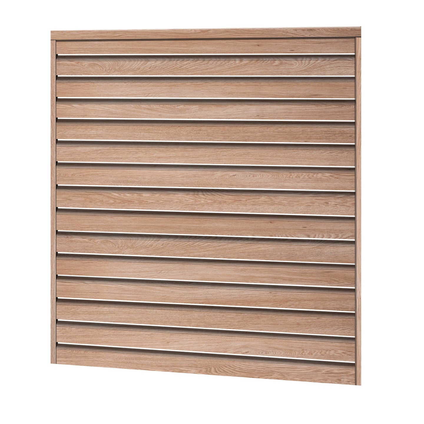 Rhombus Lichtdurchlässig Sichtschutzzaun Kunststoff - Coriander Oak - Zaunstudio