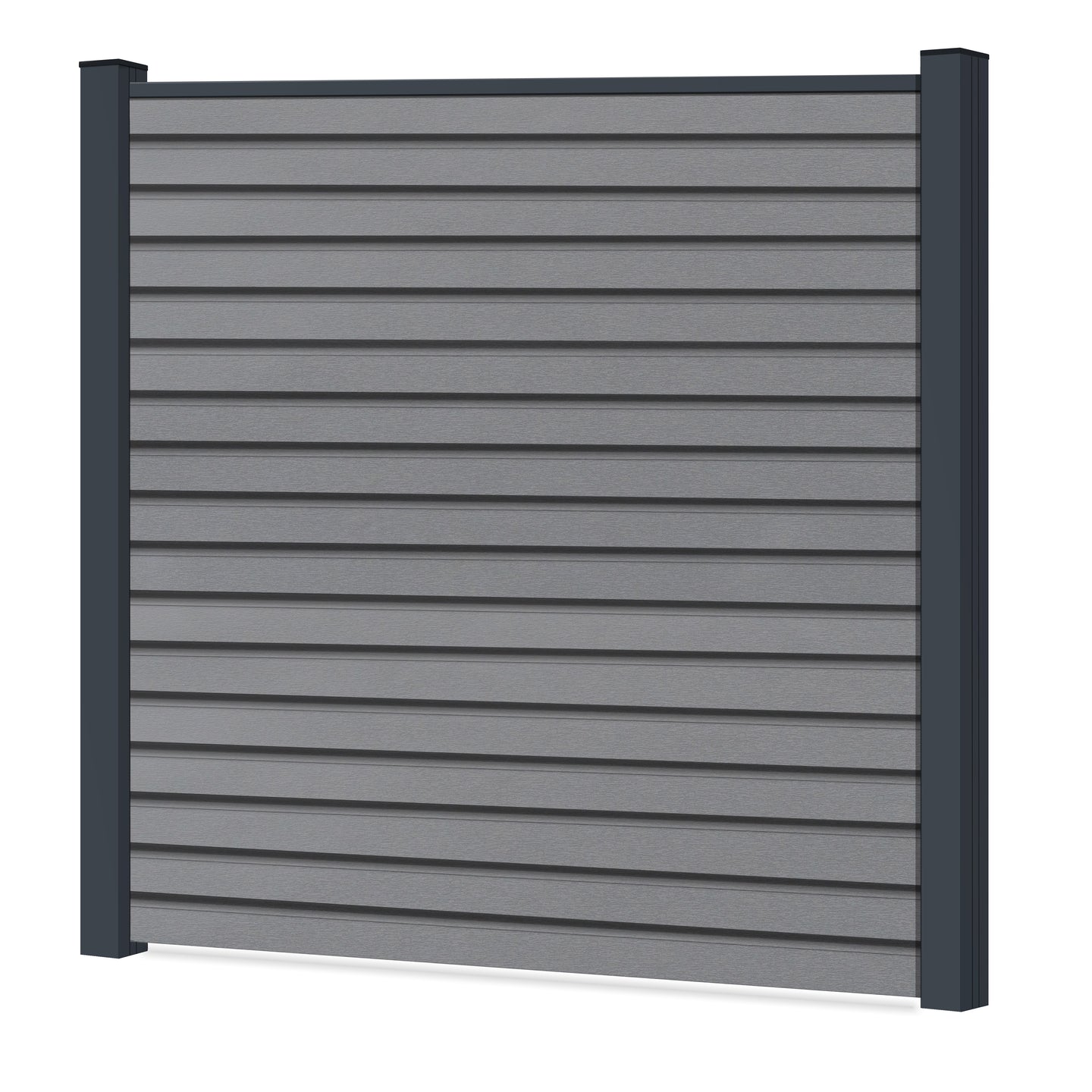 Easy Rhombus Blickdicht Sichtschutzzaun Kunststoff - Silbergrau