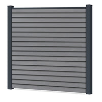 Easy Rhombus Blickdicht Sichtschutzzaun Kunststoff - Silbergrau