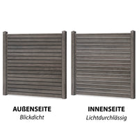 Rhombus Sichtschutzzaun Kunststoff - Honey Oak - Zaunstudio