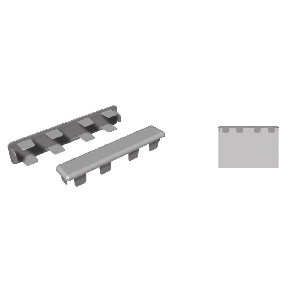 Endkappe flach - gerade 120 x 25 mm