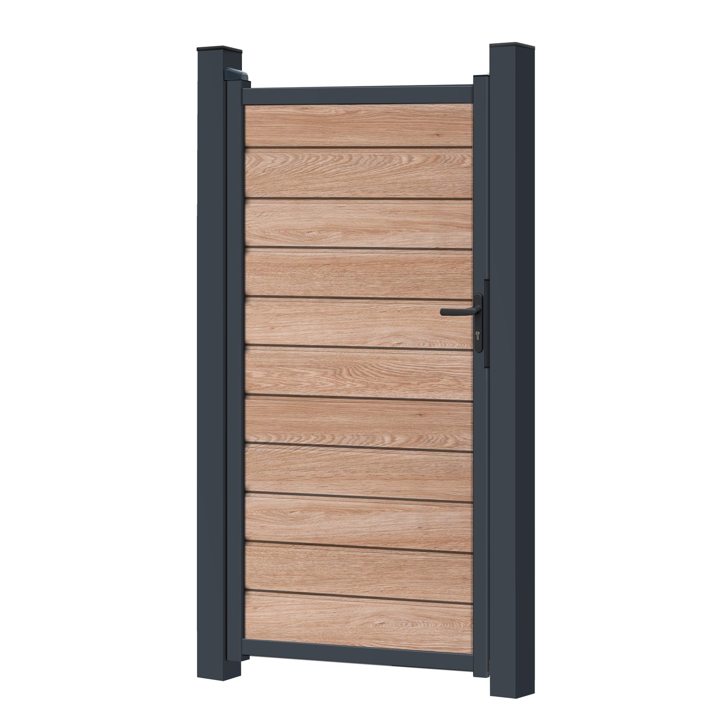 Zauntor für Easy Sichtschutzzaun Coriander Oak - Klassische Optik