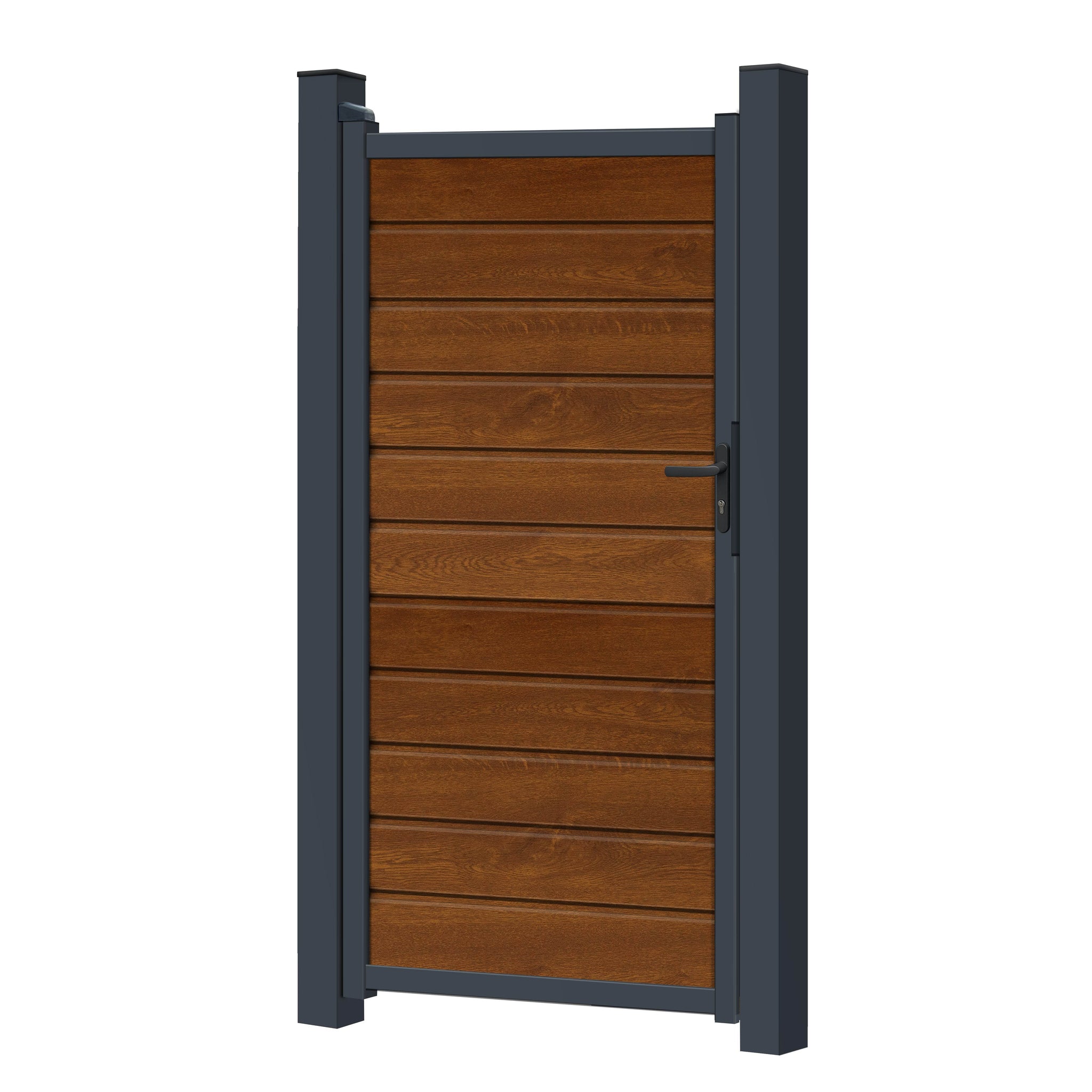 Zauntor für Easy Sichtschutzzaun Golden Oak - Klassische Optik - Zaunstudio