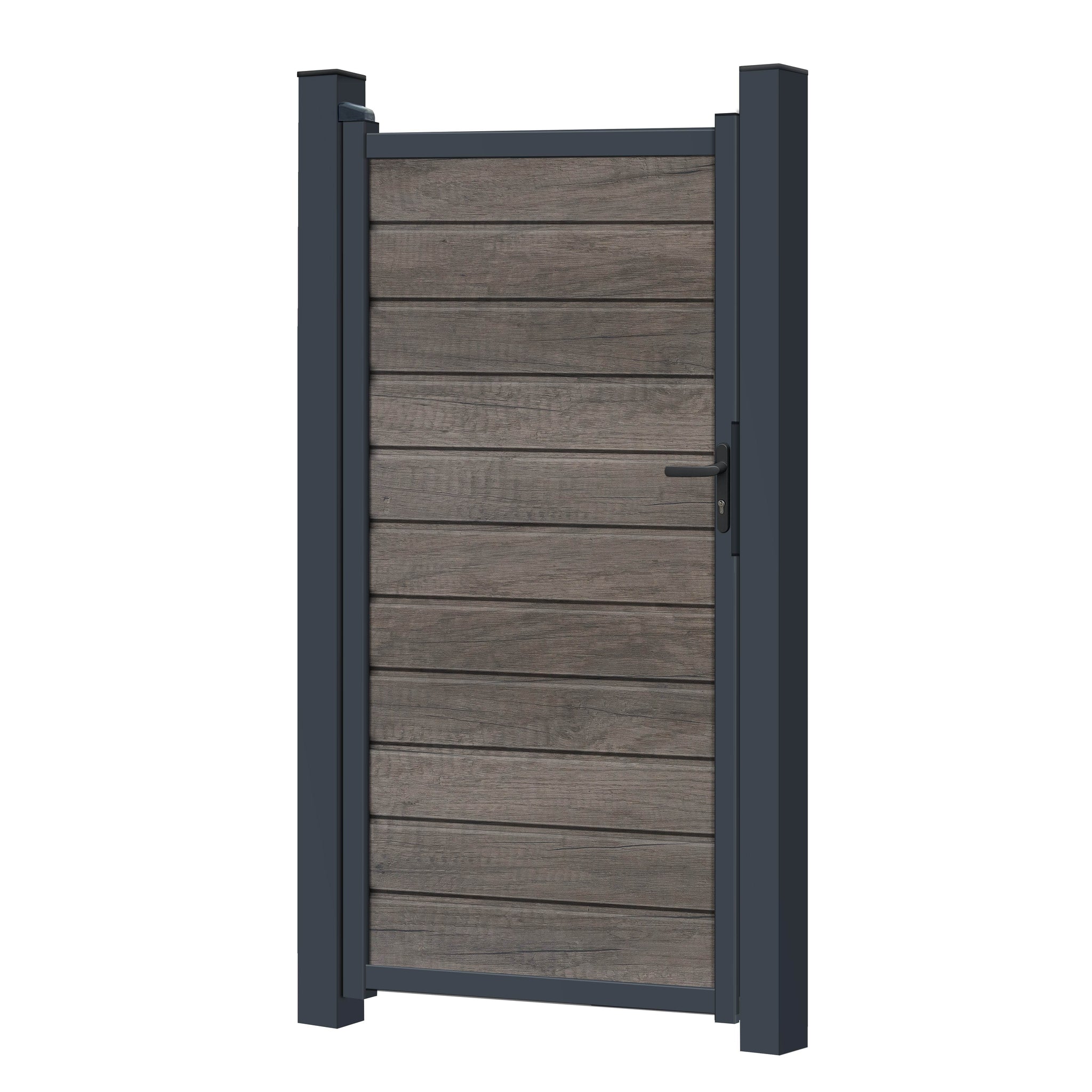 Zauntor für Easy Sichtschutzzaun Monument Oak - Klassische Optik - Zaunstudio