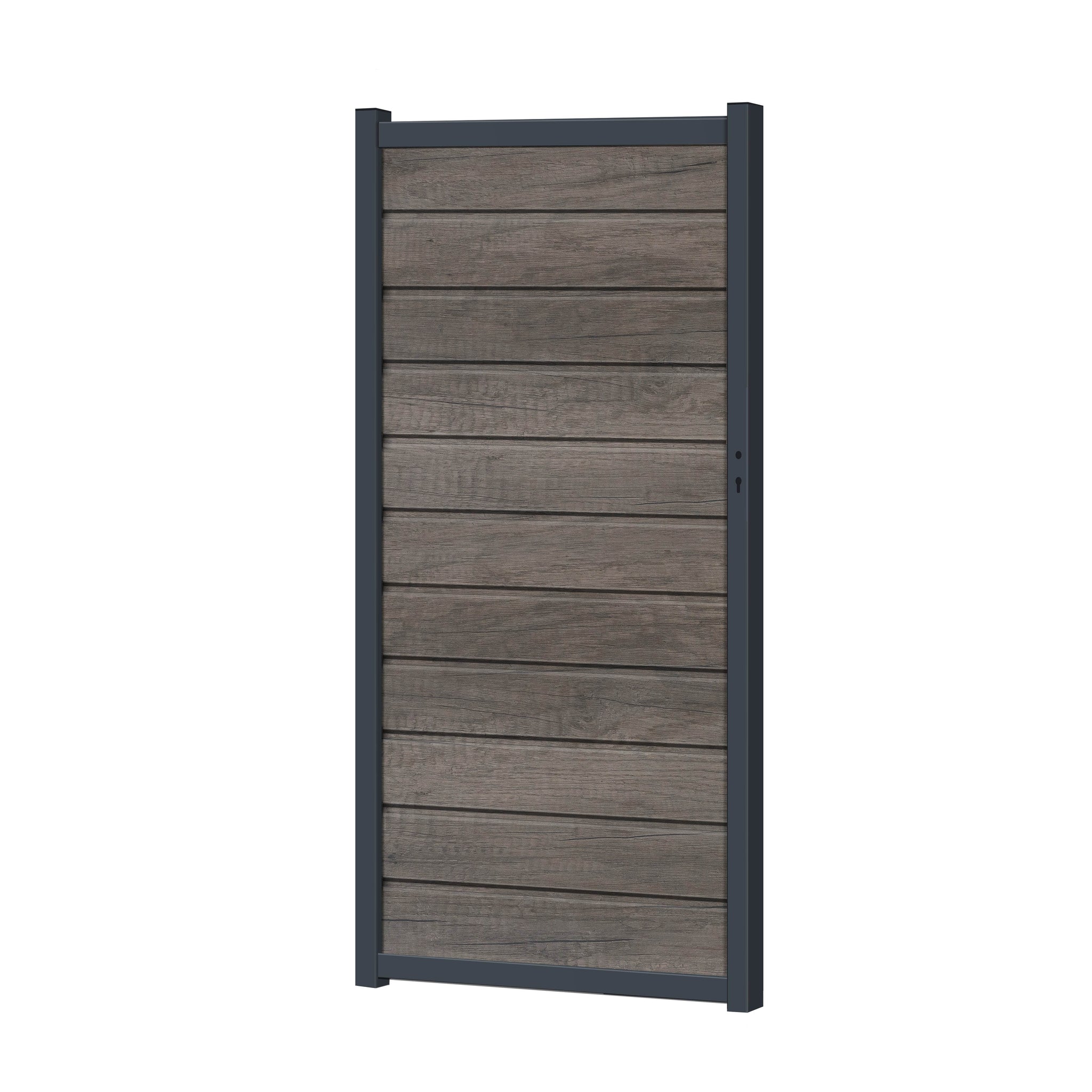 Zauntor für Easy Sichtschutzzaun Monument Oak - Klassische Optik - Zaunstudio
