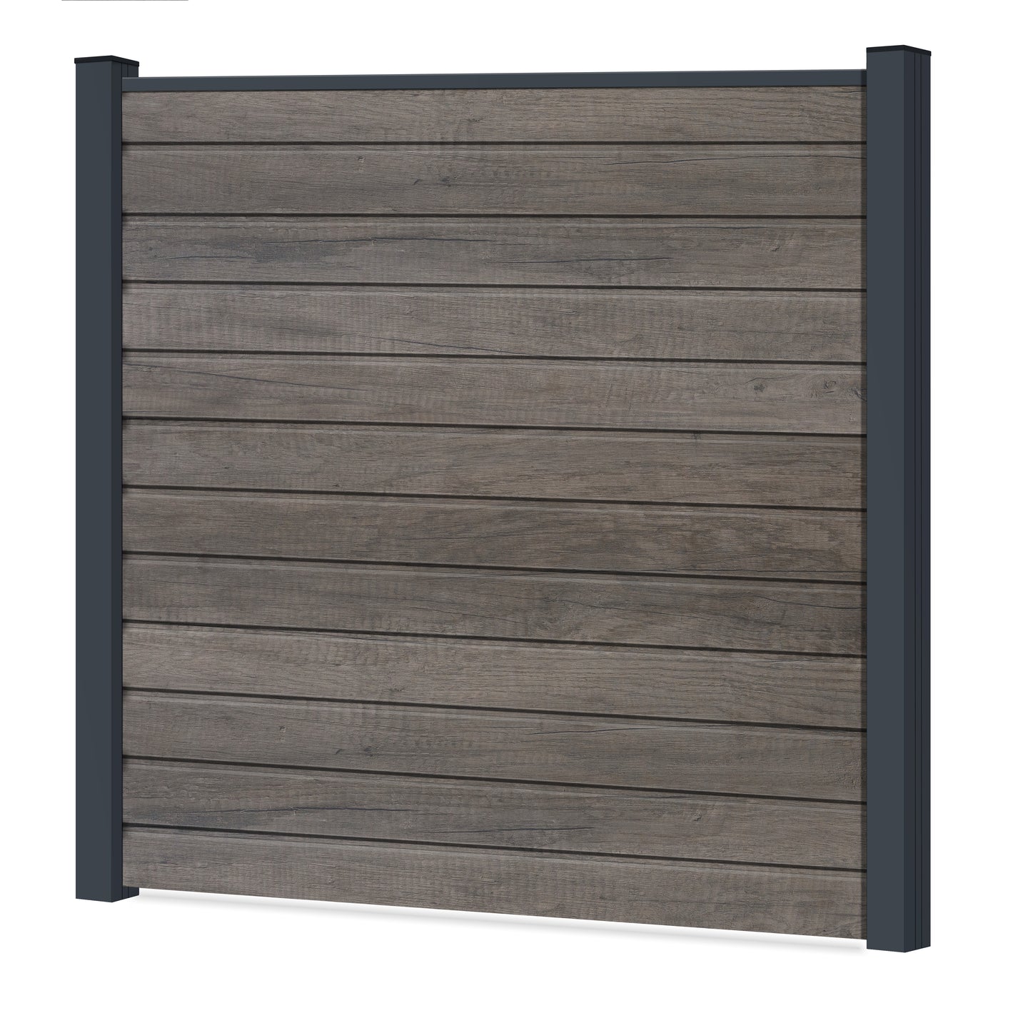 Easy Sichtschutzzaun PVC - Monument Oak / Anthrazit Klassische