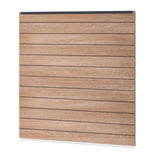 Easy Sichtschutzzaun Kunststoff - Coriander Oak / Anthrazit Klassische Optik - Zaunstudio