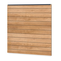 Easy Sichtschutzzaun Kunststoff - Desert Oak / Anthrazit Klassische Optik - Zaunstudio