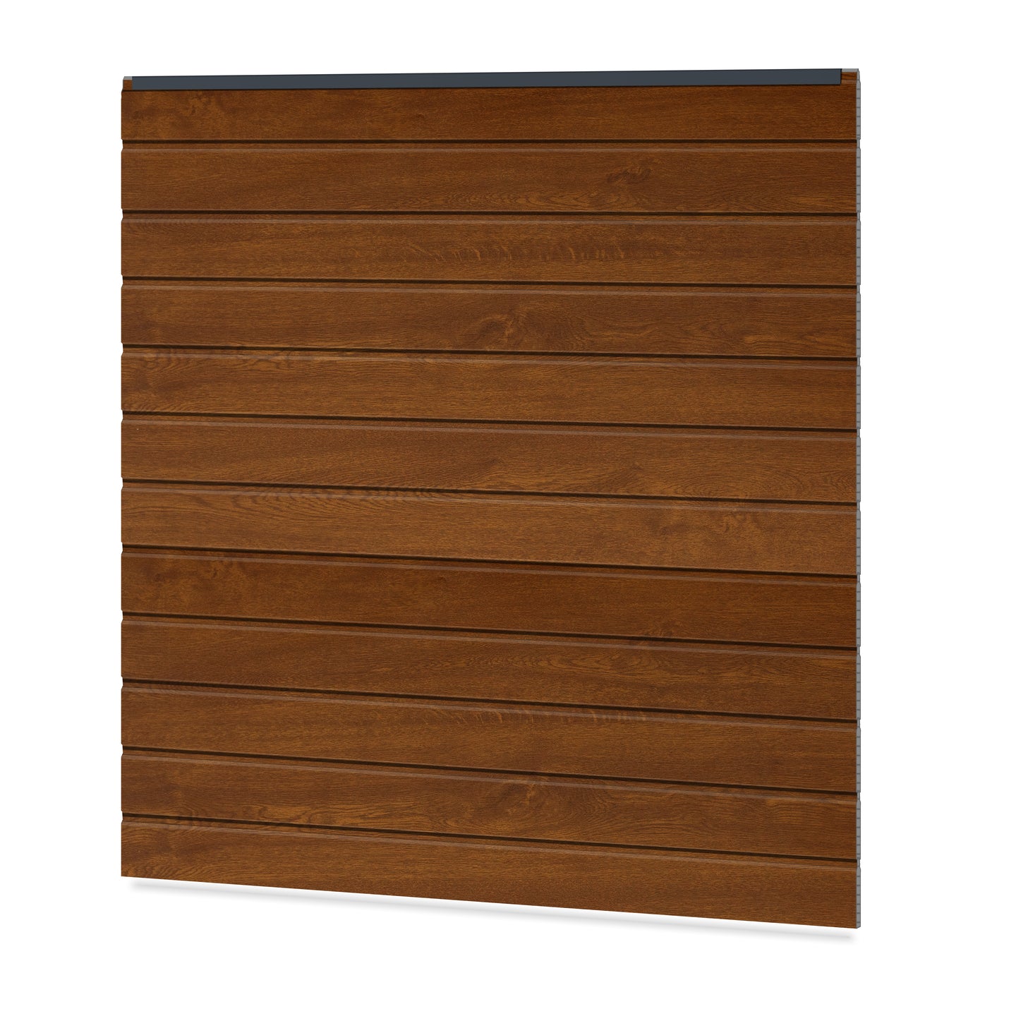 Easy Sichtschutzzaun PVC - Golden Oak / Anthrazit Klassische Optik