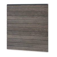 Easy Sichtschutzzaun Kunststoff - Monument Oak / Anthrazit Klassische Optik - Zaunstudio