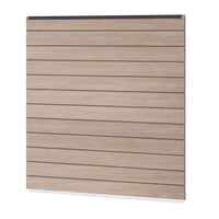 Easy Sichtschutzzaun Kunststoff - Sheffield Oak light / Anthrazit Klassische Optik - Zaunstudio