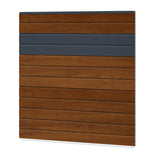 Easy Sichtschutzzaun Kunststoff - Golden Oak / Anthrazit + Einschub Klassische Optik - Zaunstudio