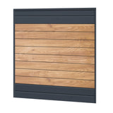 Sichtschutzzaun Kunststoff - Irish Oak / Anthrazit Klassische Optik