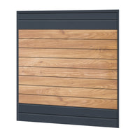 Sichtschutzzaun Kunststoff - Irish Oak / Anthrazit Klassische Optik