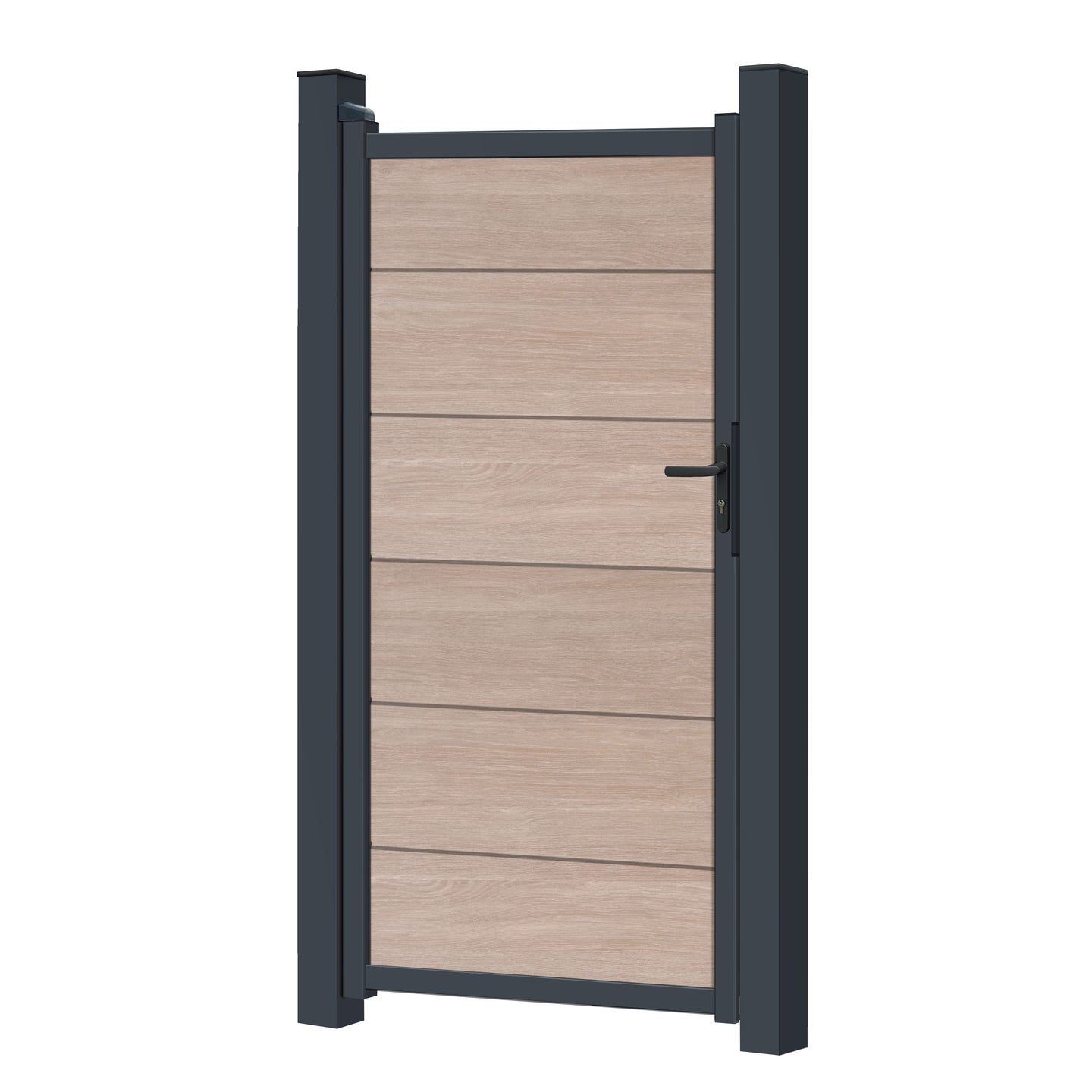 Zauntor für Easy Sichtschutzzaun Sheffield Oak light - XL Optik