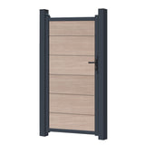 Zauntor für Easy Sichtschutzzaun Sheffield Oak light - XL Optik - Zaunstudio