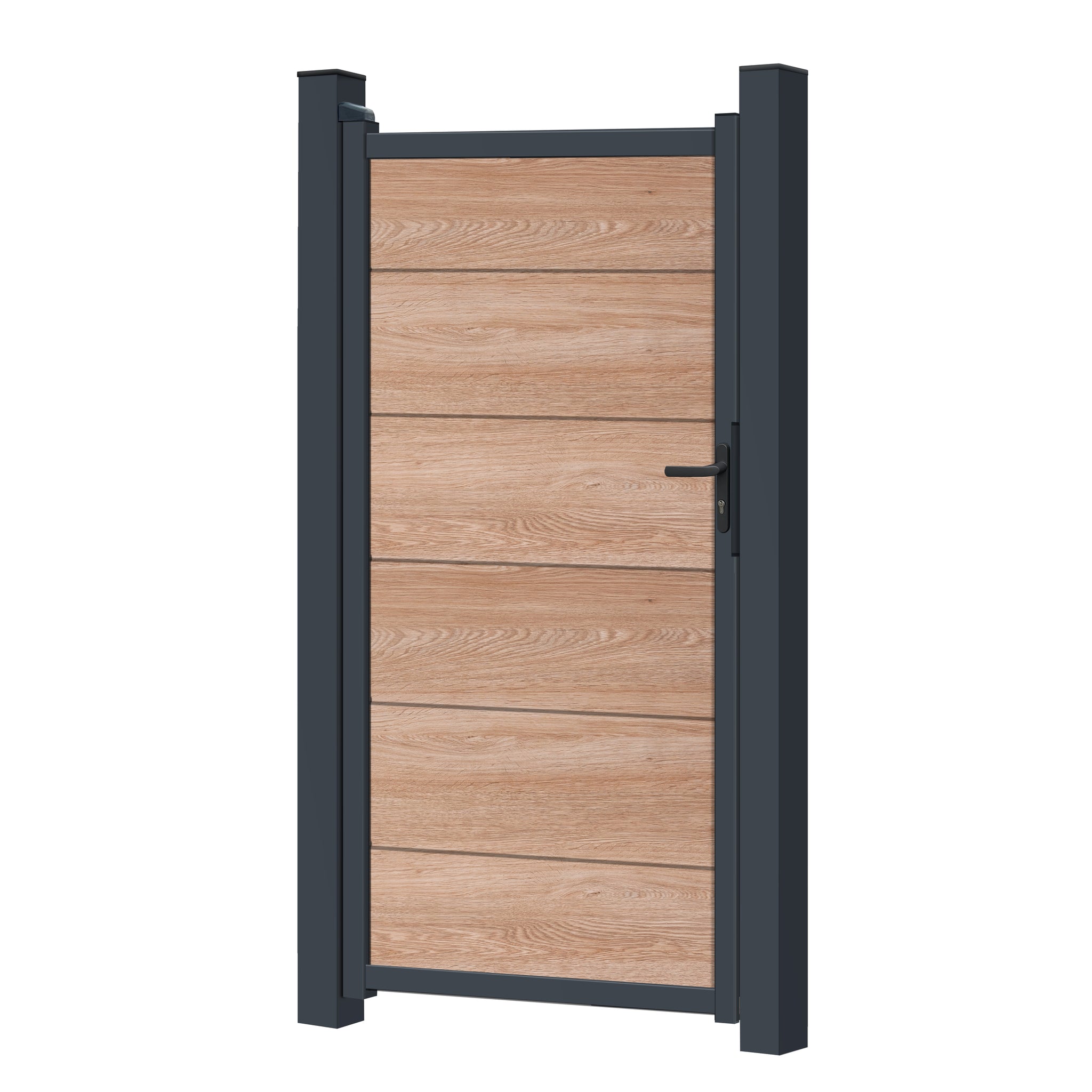 Zauntor für Easy Sichtschutzzaun Coriander Oak - XL Optik