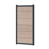 Zauntor für Easy Sichtschutzzaun Sheffield Oak light - XL Optik - Zaunstudio