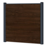 Easy Sichtschutzzaun Kunststoff - Nussbaum XL Optik - Zaunstudio