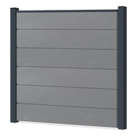 Easy Sichtschutzzaun Kunststoff - Silbergrau XL Optik - Zaunstudio