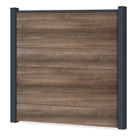 Easy Sichtschutzzaun Kunststoff - AnTEAK XL Optik - Zaunstudio