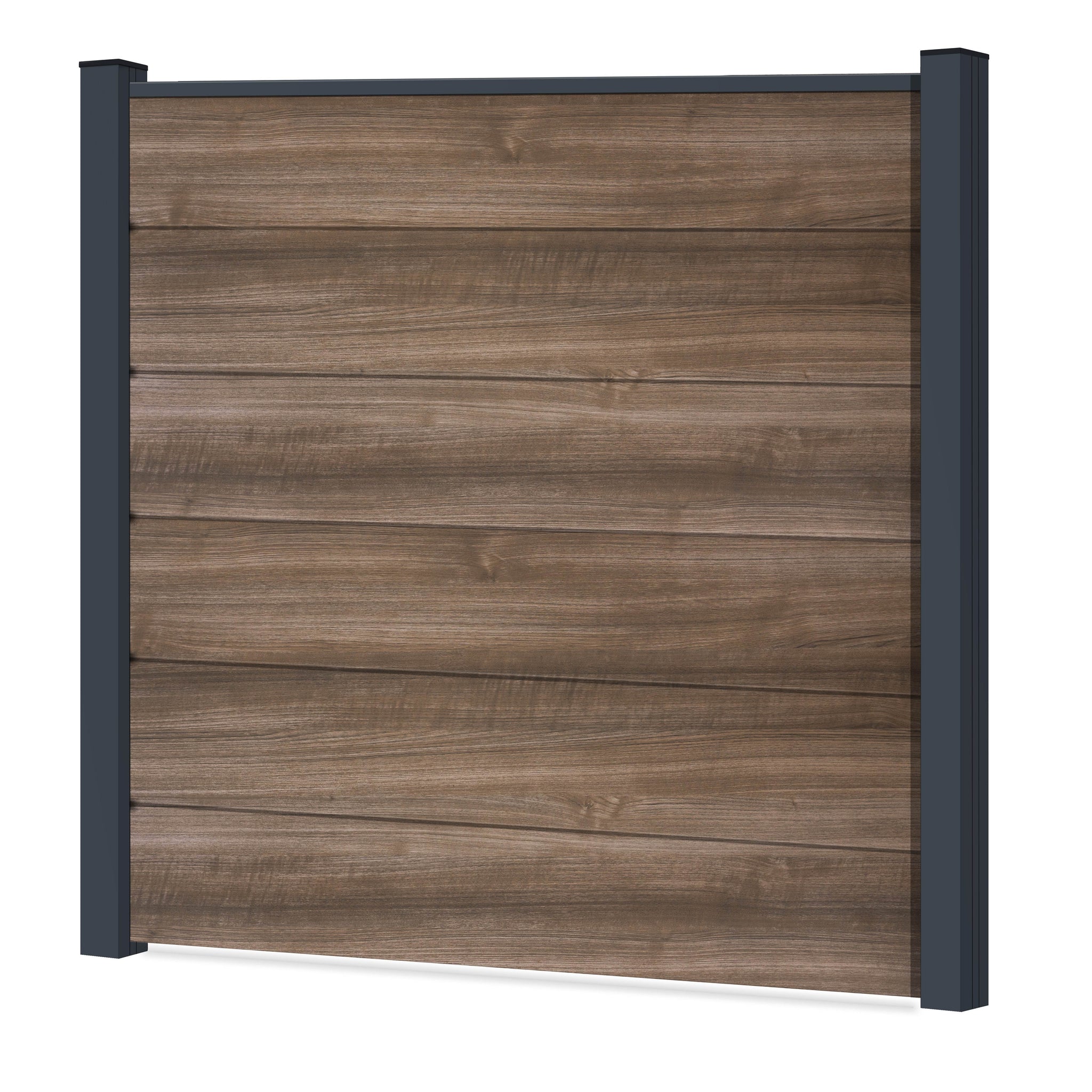 Easy Sichtschutzzaun Kunststoff - AnTEAK XL Optik - Zaunstudio