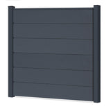 Easy Sichtschutzzaun Kunststoff - Basaltgrau XL Optik - Zaunstudio