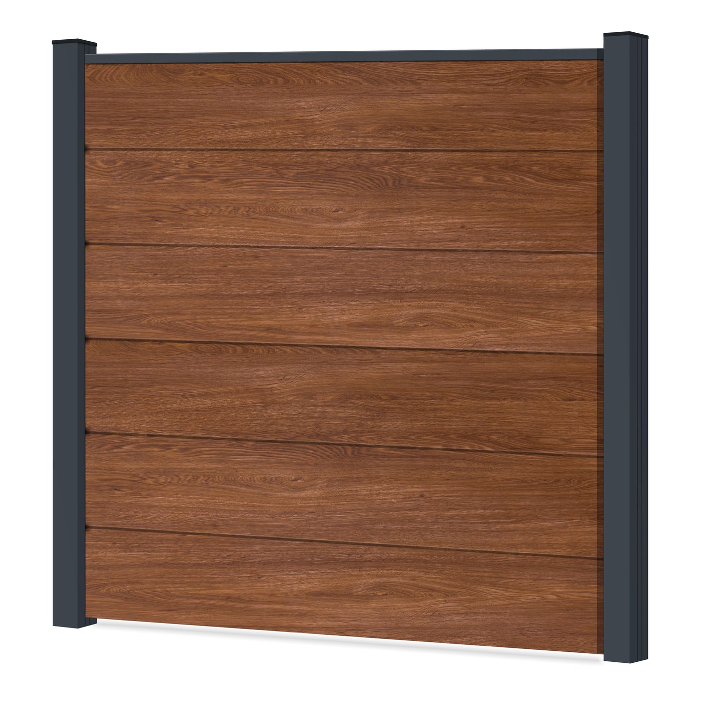 Easy Sichtschutzzaun Kunststoff - Honey Oak XL Optik