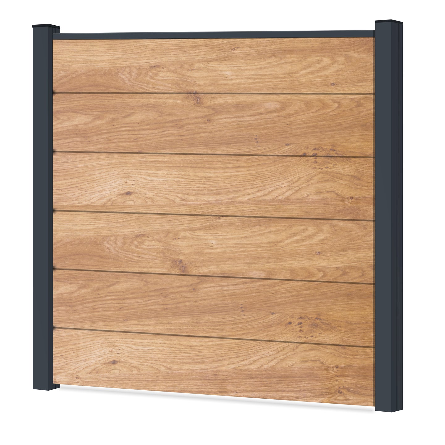 Easy Sichtschutzzaun Kunststoff - Irish Oak XL Optik