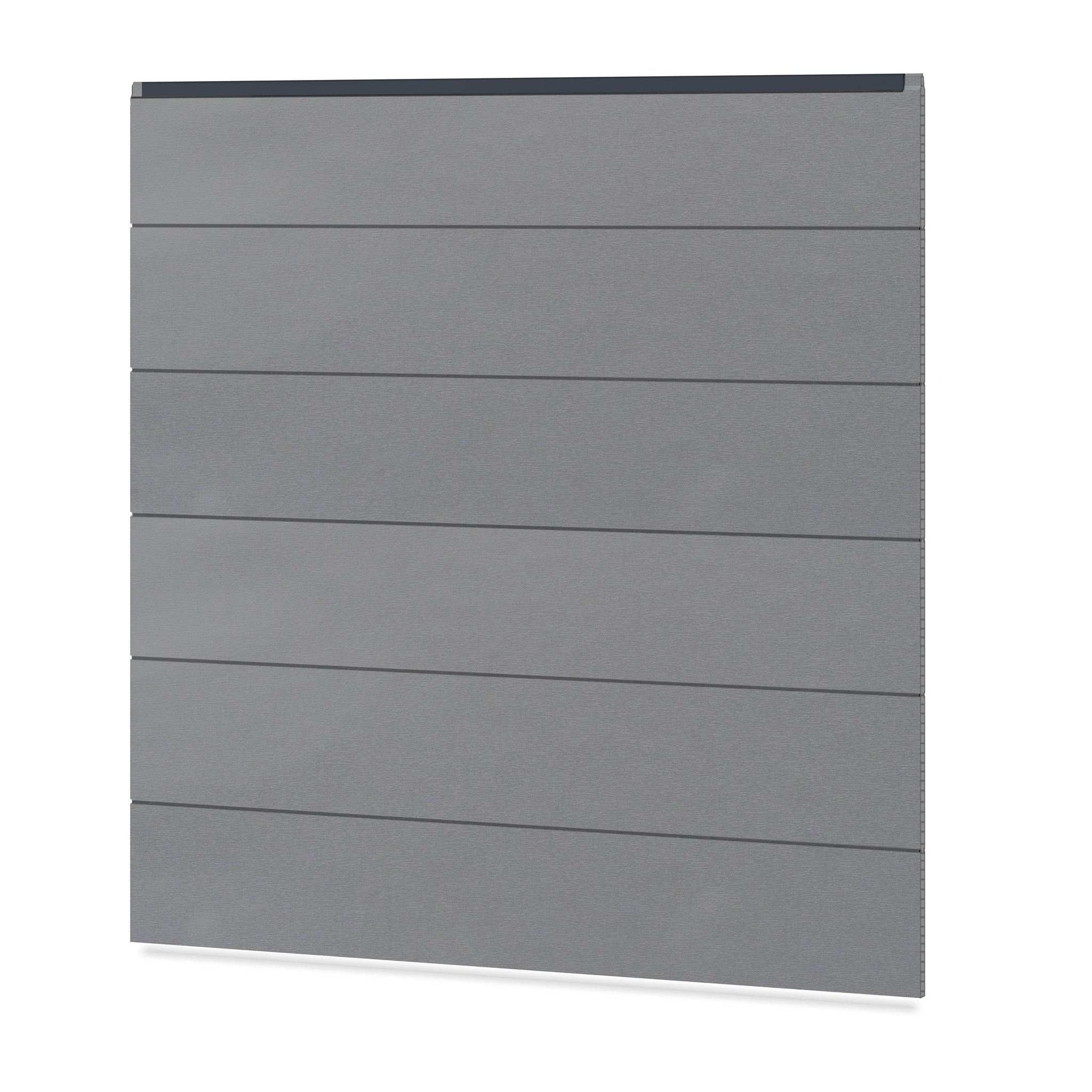 Easy Sichtschutzzaun Kunststoff - Silbergrau XL Optik - Zaunstudio
