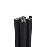 Easy Zaunpfosten Aluminium 75 x 75 mm Anthrazit inkl. Pfostenkappe - Zaunstudio