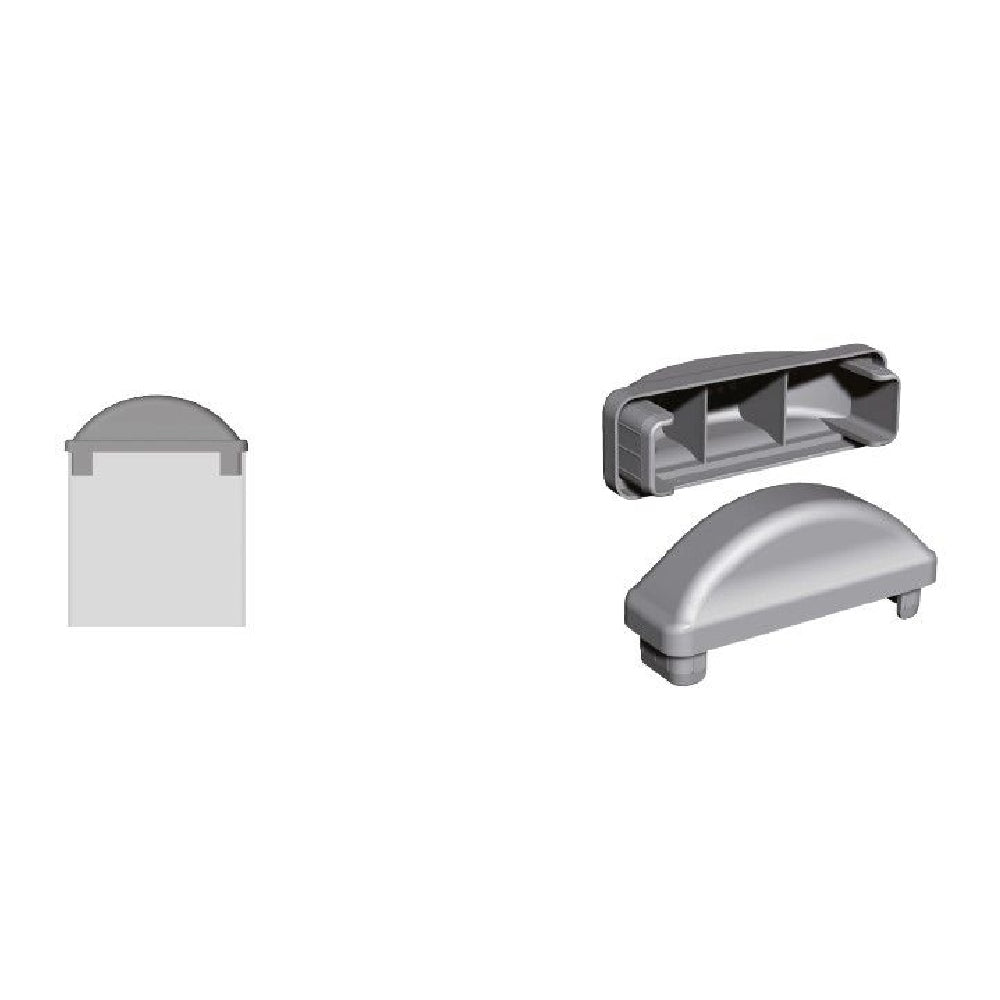 Stilzaunkappe übergreifend 85 x 25 mm