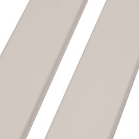 Zaunlatte weiß glatt 120x25 mm