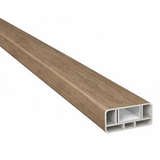 Querriegel AnTEAK mit Klippleiste inkl. Alu-U-Verstärkung 80x35 mm