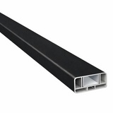 Querriegel Anthrazit mit Klippleiste inkl. Alu-U-Verstärkung 80x35 mm