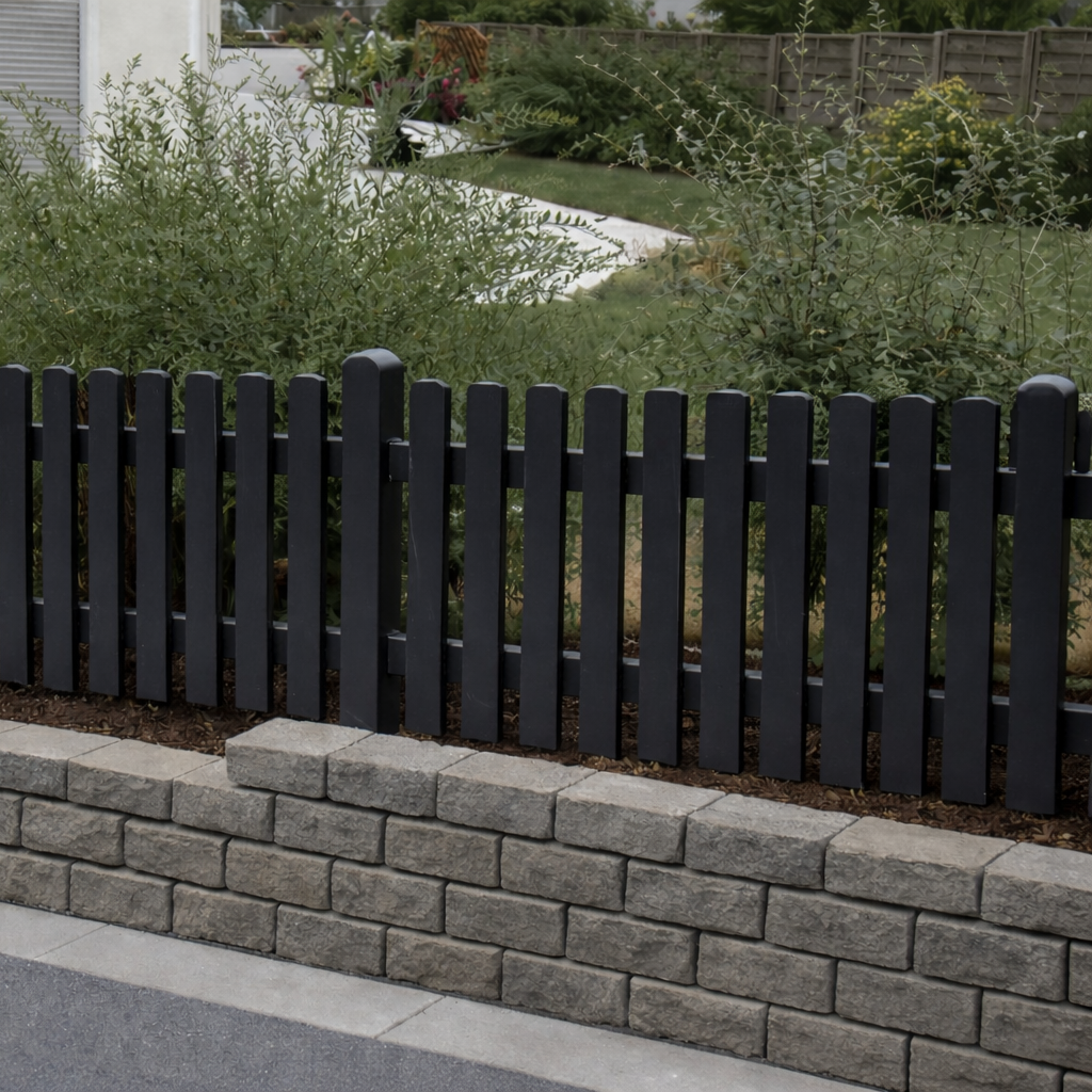 Zaunlatte Anthrazit ähnl. RAL 7016 85x25 mm