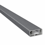 Querriegel Basaltgrau mit Klippleiste inkl. Alu-U-Verstärkung 80x35 mm