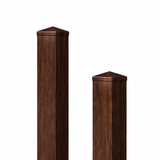 Kunststoff Zaunpfosten stahlverstärkt 10x10 cm Mooreiche