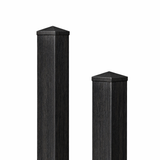 Kunststoff Zaunpfosten stahlverstärkt 10x10 cm Eiche Dunkel