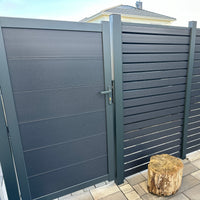 Zauntor für Sichtschutzzaun Anthrazit - XL Optik