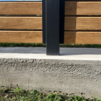 Rhombus Blickdicht Sichtschutzzaun Kunststoff - Desert Oak / Anthrazit Einschub