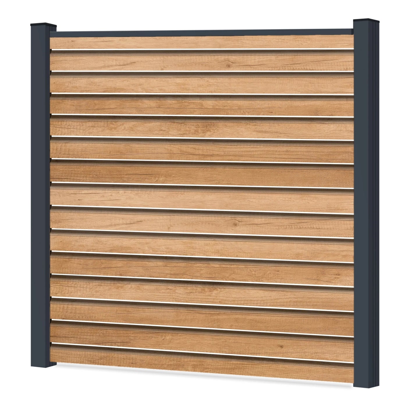 Easy Rhombus Blickdurchlässig Sichtschutzzaun Kunststoff - Desert Oak