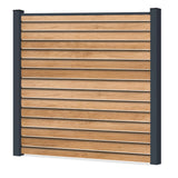 Easy Rhombus Blickdurchlässig Sichtschutzzaun Kunststoff - Desert Oak