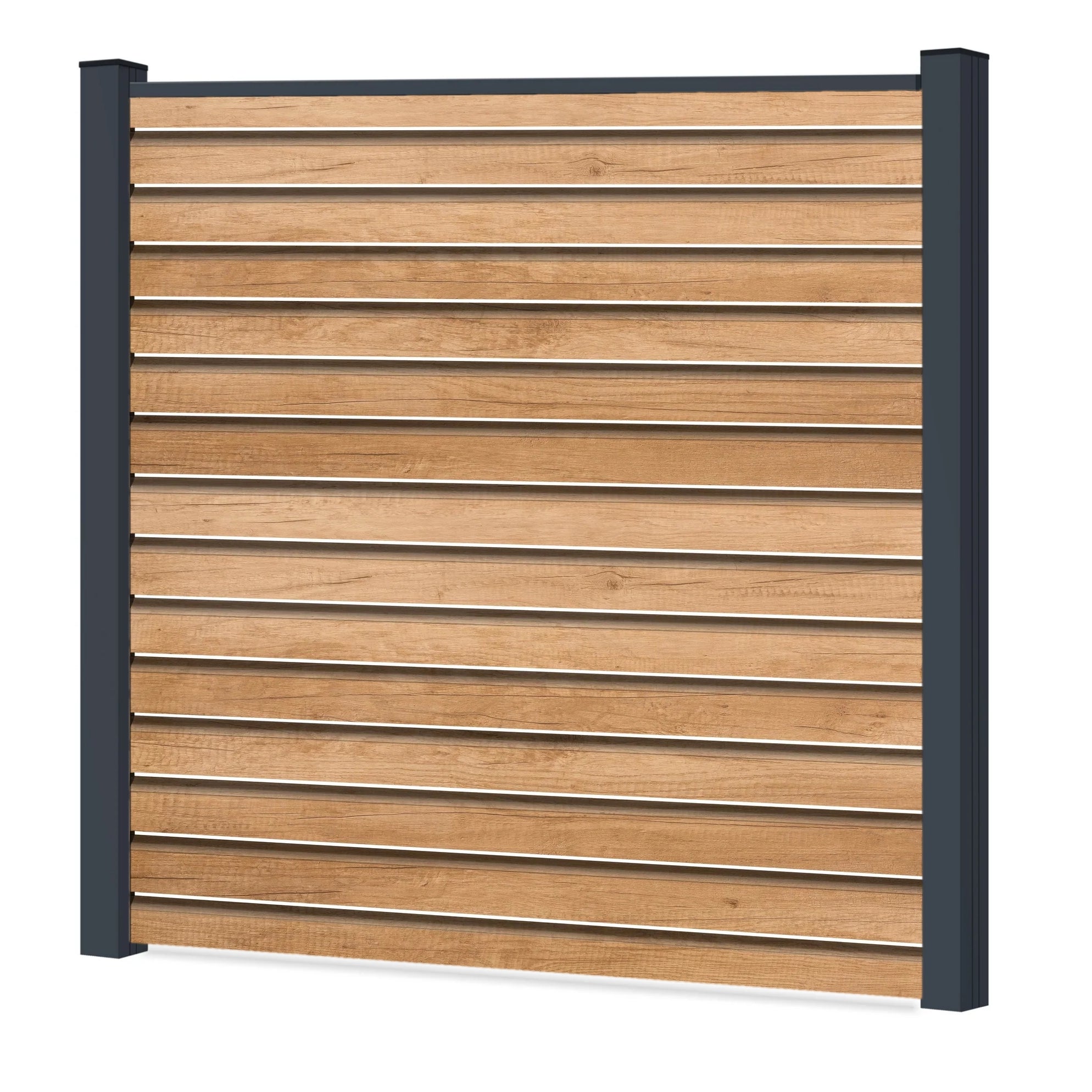 Easy Rhombus Blickdurchlässig Sichtschutzzaun Kunststoff - Desert Oak