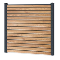Easy Rhombus Blickdurchlässig Sichtschutzzaun Kunststoff - Irish Oak