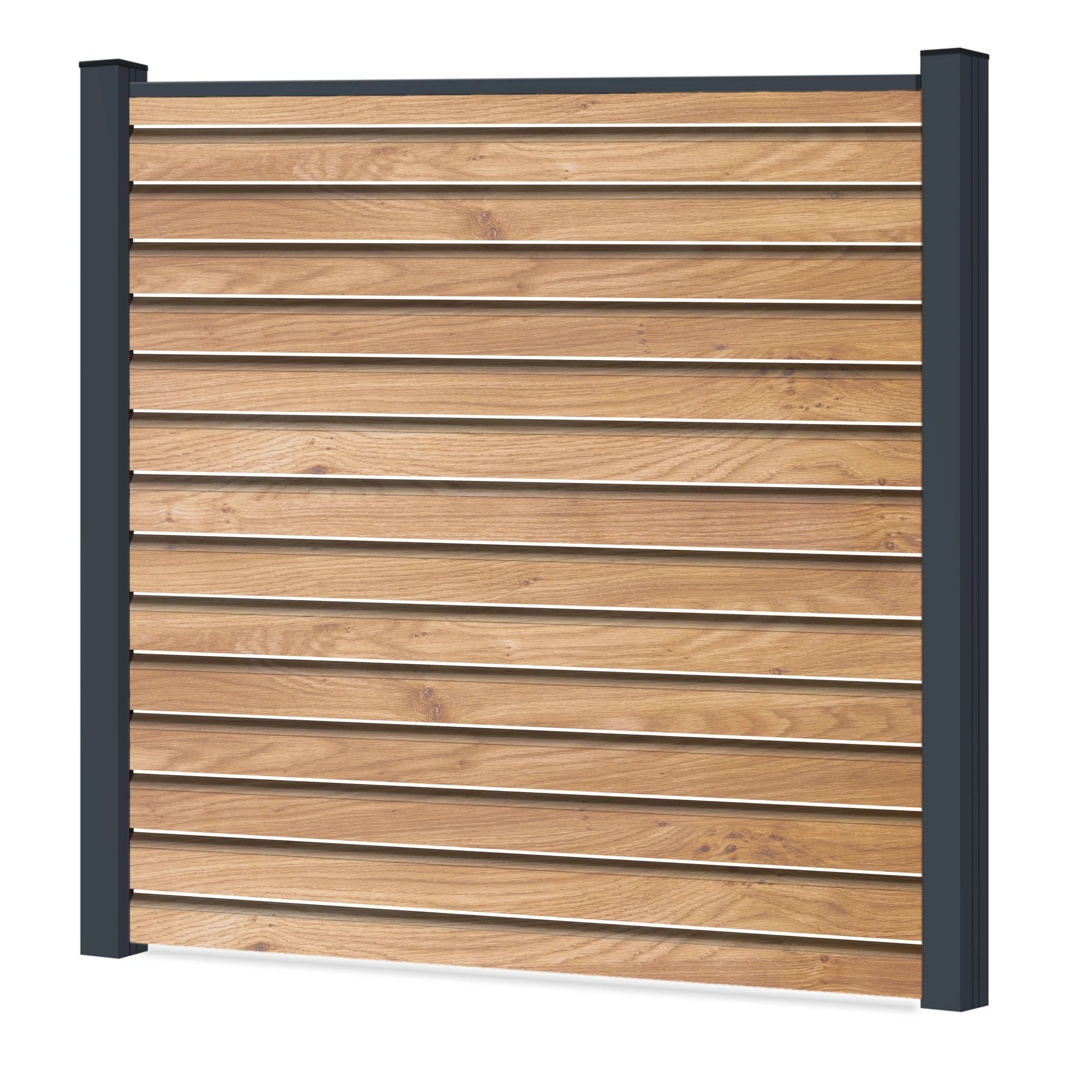 Easy Rhombus Blickdurchlässig Sichtschutzzaun Kunststoff - Irish Oak