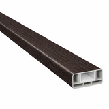 Querriegel Eiche Dunkel mit Klippleiste inkl. Alu-U-Verstärkung 80x35 mm