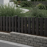 Zaunlatte Eiche Dunkel 120x25 mm