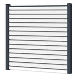 Easy Rhombus Blickdurchlässig Sichtschutzzaun Kunststoff - Weiß
